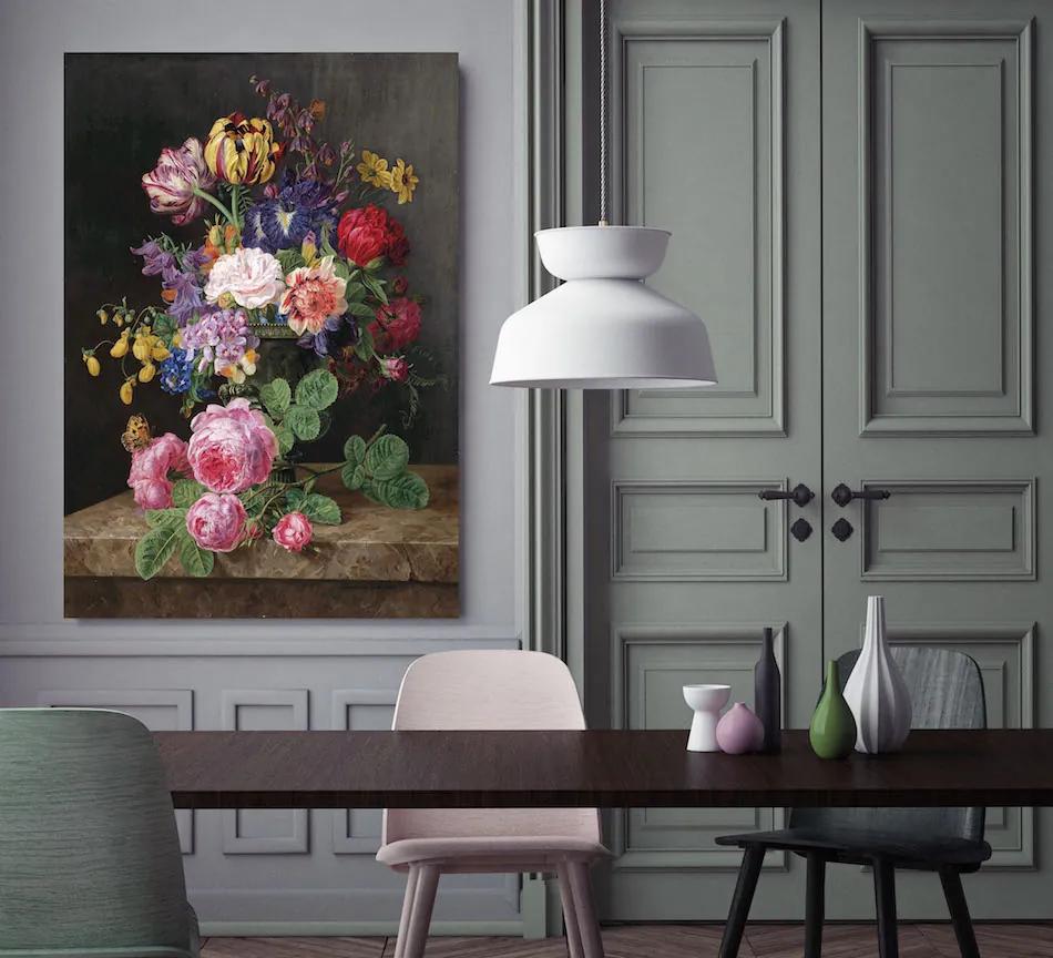 Πίνακας σε καμβά με λουλούδια KNV766 45cm x 65cm