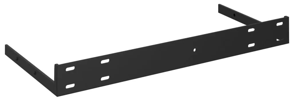 vidaXL Ράφια Τοίχου 4 τεμ. Μαύρα 40x23x3,8 εκ. MDF