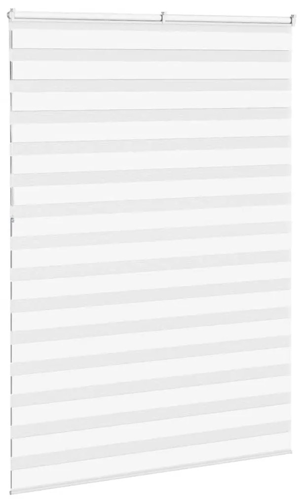 vidaXL Ζέβρα τυφλή Λευκό Πλάτος υφάσματος 150,9 εκ. Πολυεστέρας