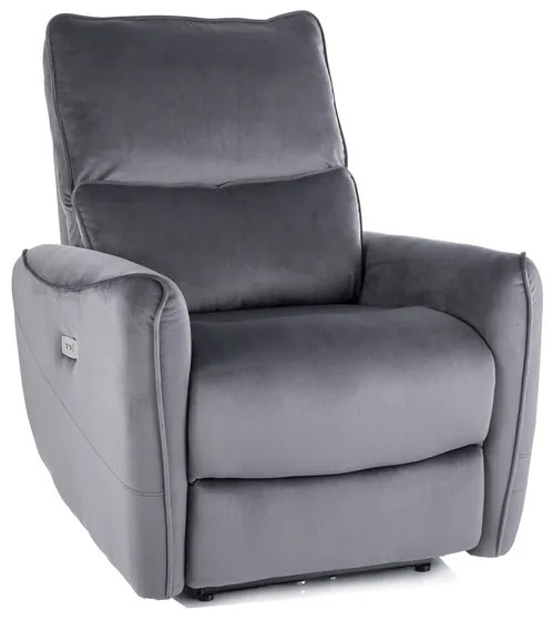 FOTEL ROZKŁADANY ZEFIR VELVET SZARY BLUVEL 14 DIOMMI-80-3838