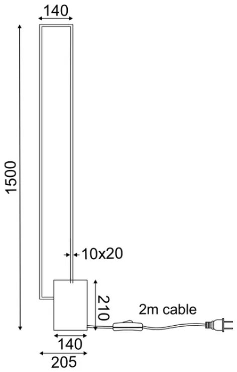 Επιδαπέδιο Φωτιστικό LED Aelia