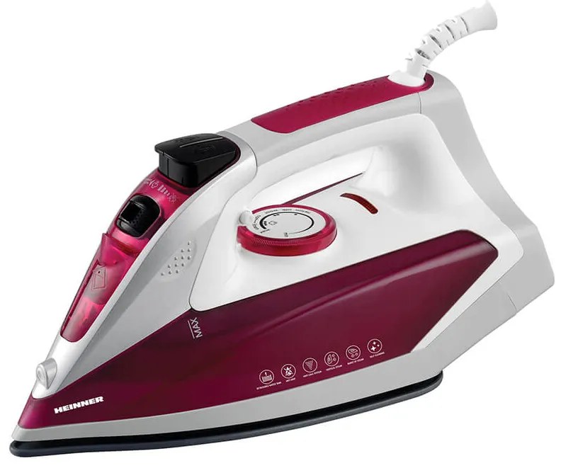Σίδερο ατμού Heinner HSI-2200PP με ισχύ 2400W και χωρητικότητα νερού 190 ml