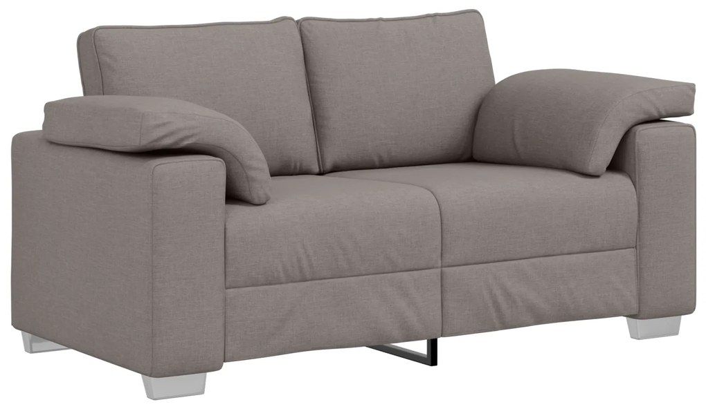 vidaXL Καναπές Taupe 160 x 77 x 82 εκ ύφασμα