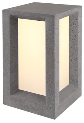 Επιδαπέδιο Φωτιστικό MK039B-330 Τσιμέντο Μαύρο IP65 E27 Aca-MK039B-330-Μαύρο MK039B-330