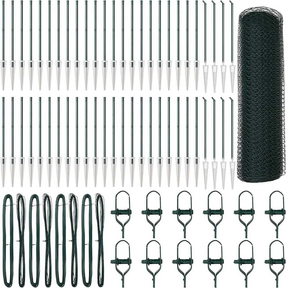 vidaXL Στύλος Περιφράξεων Πράσινο