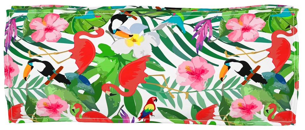 vidaXL Μαξιλάρι παλέτας για πάγκο Floral Πολύχρωμο 100 x 40 x 8 εκ