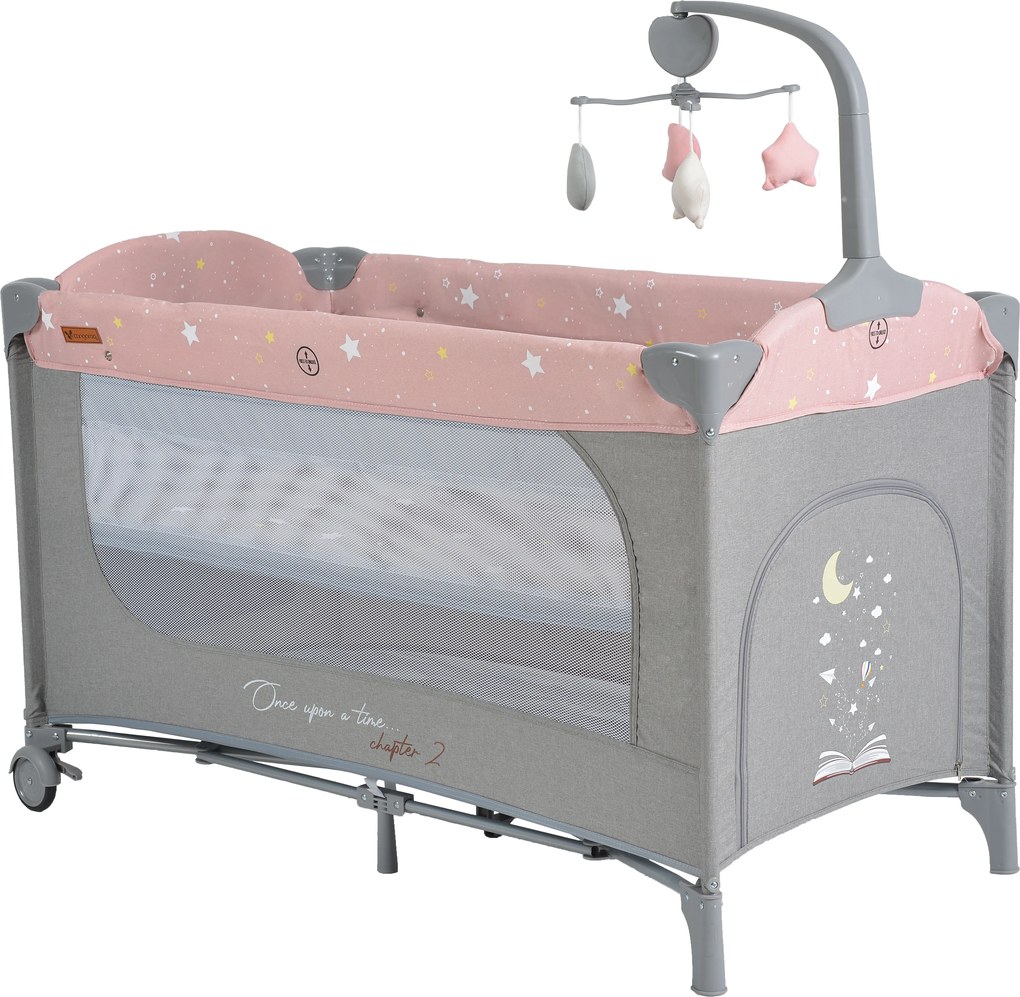 Folding cot Once upon a time 2 pink