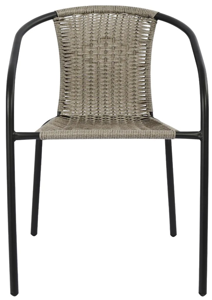 Καρέκλα - Πολυθρόνα CAMEL C5015.01 Μεταλλική Γκρί με Wicker 48x48-53x72 εκ. 48x53x72 εκ.