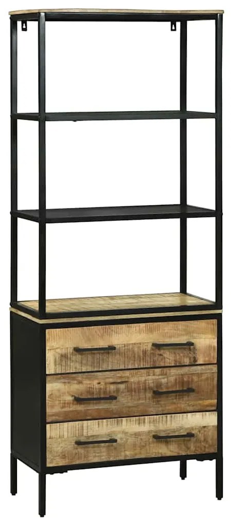 vidaXL Highboard Καφέ 70 x 35 x 180 εκ. Μασίφ ξύλο μάνγκο