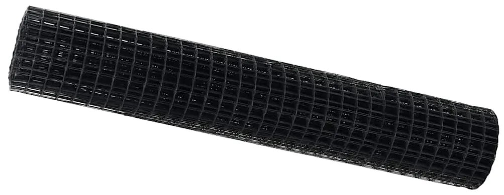 vidaXL Φράχτης Εuro Γκρι 1,6 x 10 m Σίδηρος με επικάλυψη PVC