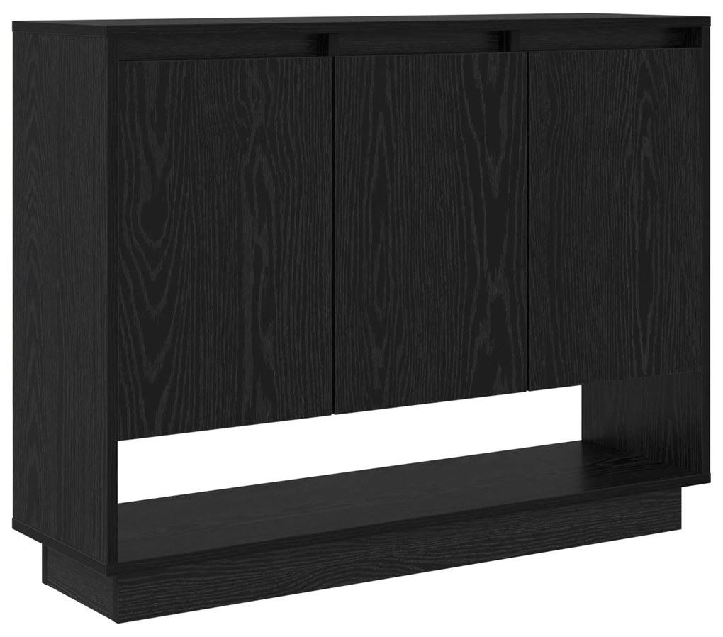 vidaXL Πλαϊνό γραφείο Μαύρη δρυς 97 x 29 x 75 εκ. Επεξεργασμένο ξύλο