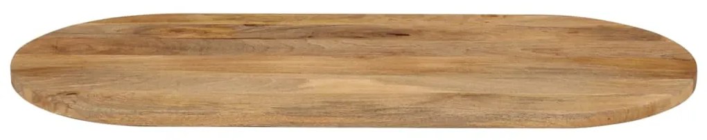 vidaXL Επιφάνεια Τραπεζιού Οβάλ 140x60x3,8 εκ. Μασίφ Ξύλο Μάνγκο