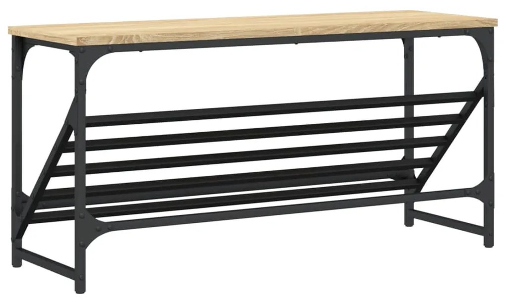 vidaXL Παπουτσοθήκη Sonoma Δρυς 90 x 30 x 45 εκ. Επεξεργασμένο Ξύλο