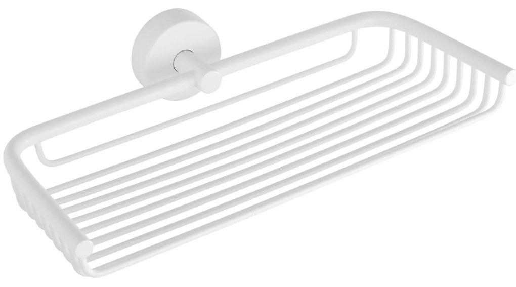 Σαπουνοθήκη σχαρωτή MODERNO 2304 66 Λευκή ματ KARAG 23cm - 230466