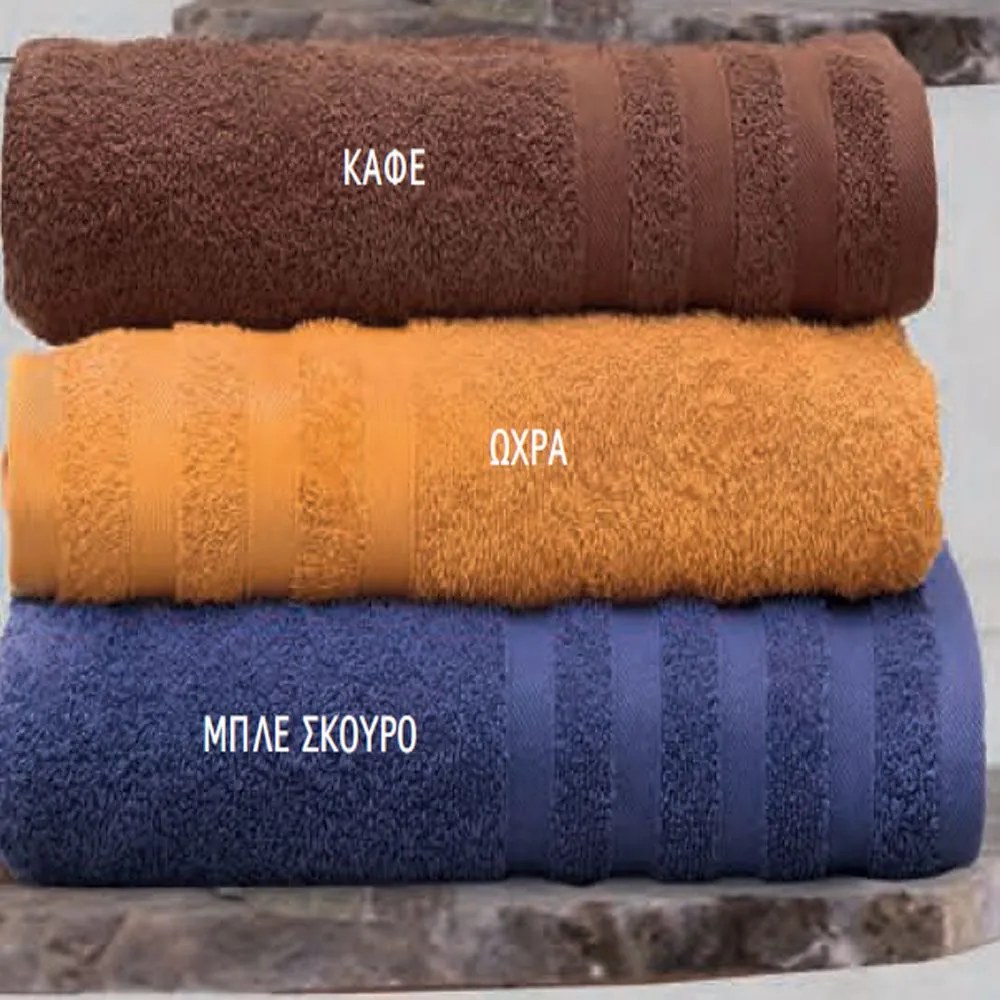 Πετσέτα Lagoon Brown Ρυθμός Προσώπου 50x90cm 100% Cotton Foam