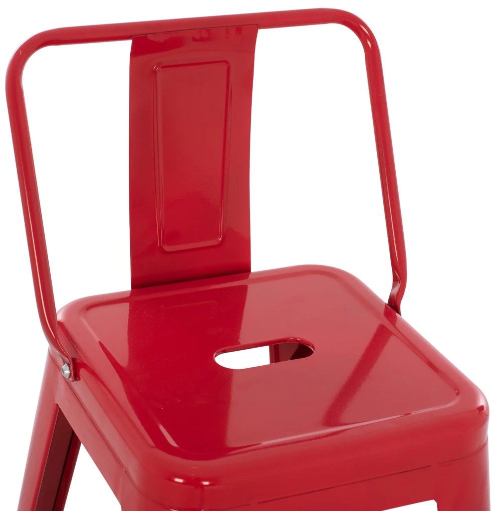 ΣΚΑΜΠΟ ΜΠΑΡ ΜΕΣΑΙΟΥ ΥΨΟΥΣ ΜΕΤΑΛΛΙΚΟ MELITA-PRO HM8574.44 ΚΟΚΚΙΝΟ 43x43x88Υεκ. (1 Τεμμάχια)