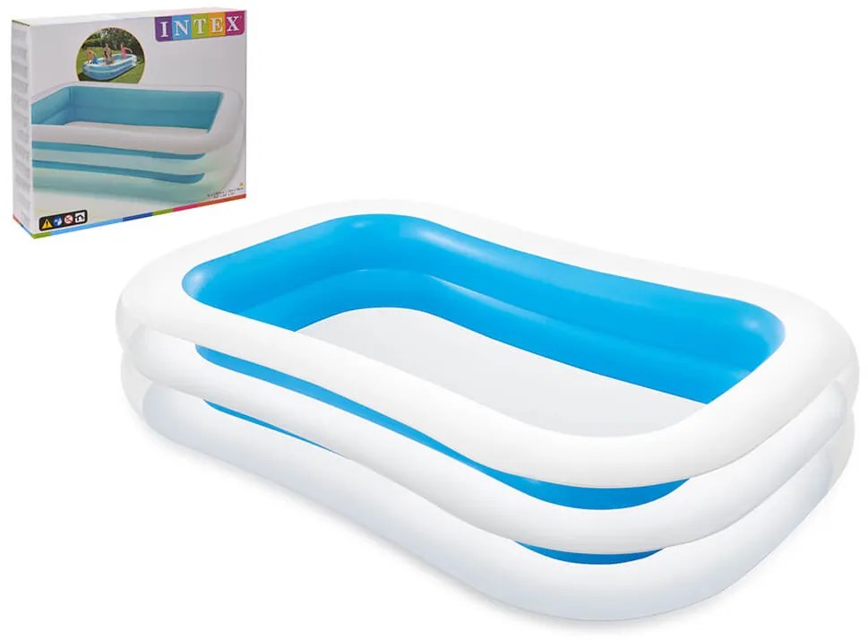 Φουσκωτή πισίνα Intex Swim Center οικογενειακή, χωρητικότητας 768lt, 262x175x56cm