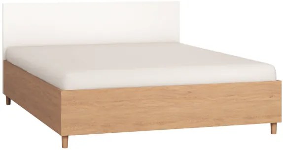 Κρεβάτι Simple-160 x 200-Φυσικό - Λευκό - 165.00Χ202.50Χ89.50cm