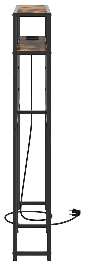 vidaXL Κεφαλάρι Αποθήκης Καπνιστή δρυς 80 cm Επεξεργασμένο ξύλο