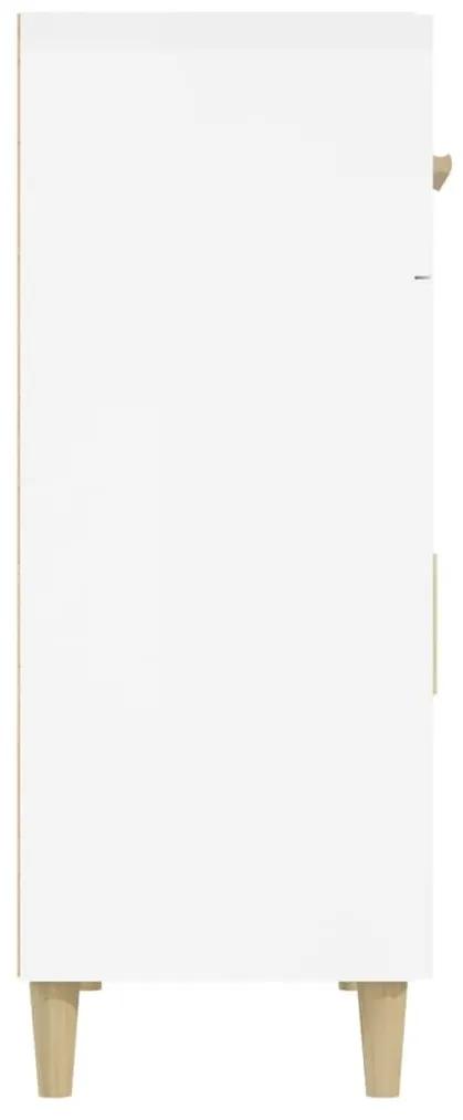 Ντουλάπι Γυαλιστερό Λευκό 69,5 x 34 x89 εκ. Επεξεργασμένο Ξύλο - Λευκό