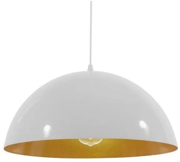 Κρεμαστό Φωτιστικό Οροφής Λευκό Χρυσό GloboStar GloboStar LUNE 01339-1339-Λευκό-Χρυσό 01339