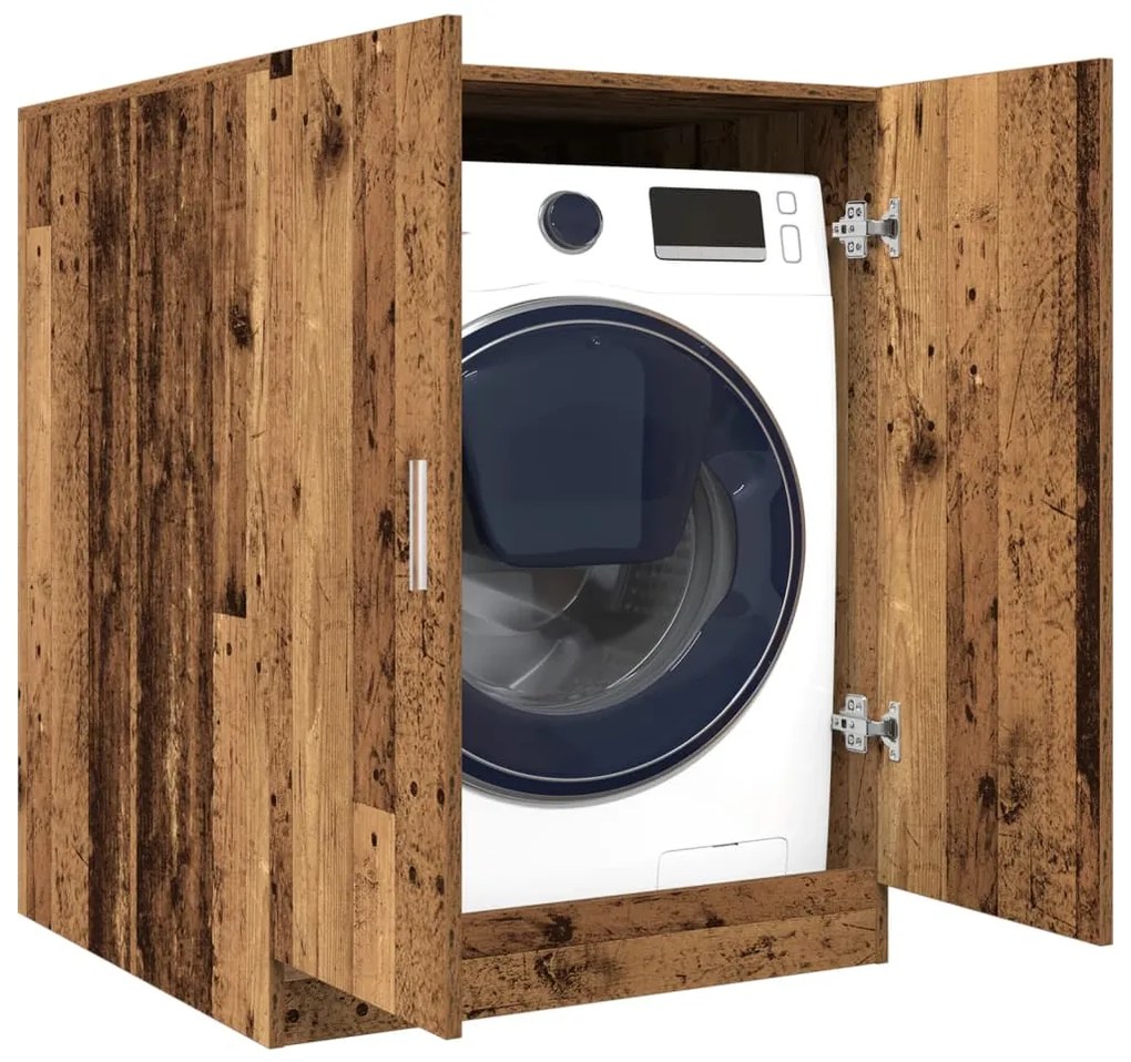 Ντουλάπι Πλυντηρίου Όψη Παλαιού Ξύλου 70,5 x 71,5 x 91,5 εκ.