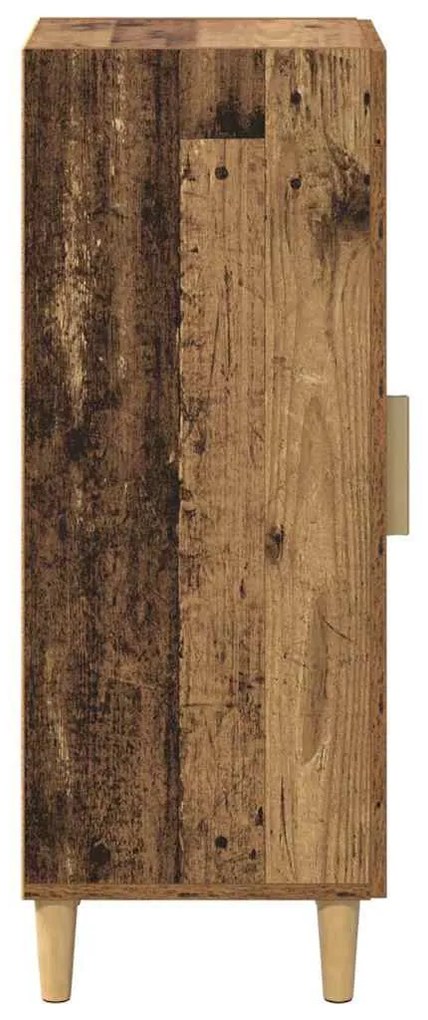 vidaXL Πλαϊνό γραφείο Παλιό ξύλο 34.5 x 32.5 x 90 εκ.