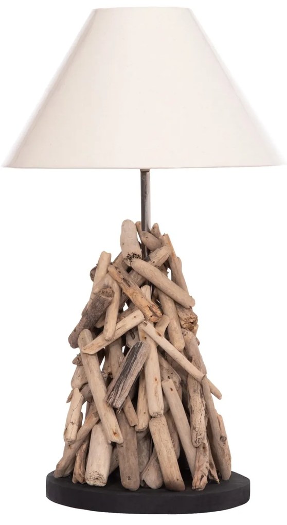 ΕΠΙΤΡΑΠΕΖΙΟ ΦΩΤΙΣΤΙΚΟ TWIGGY HM4423 DRIFTWOOD & ΛΕΥΚΟ ΚΑΠΕΛΟ Φ35x61Υεκ.