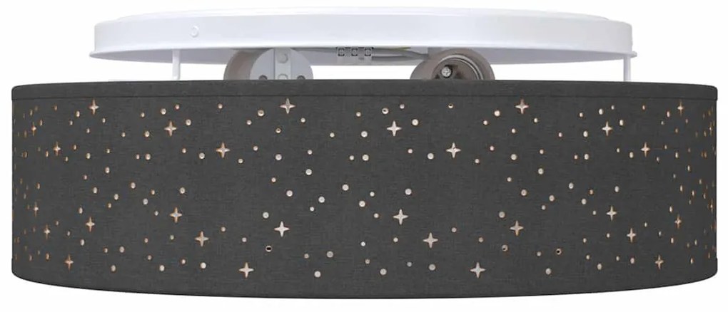 vidaXL Λάμπα Οροφής Μαύρο 38 x 13.5 εκ. ύφασμα