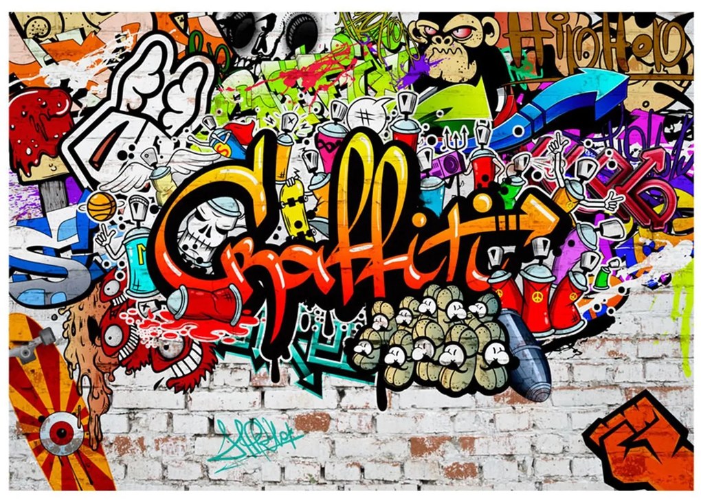 Φωτοταπετσαρία - Colorful Graffiti 100x70