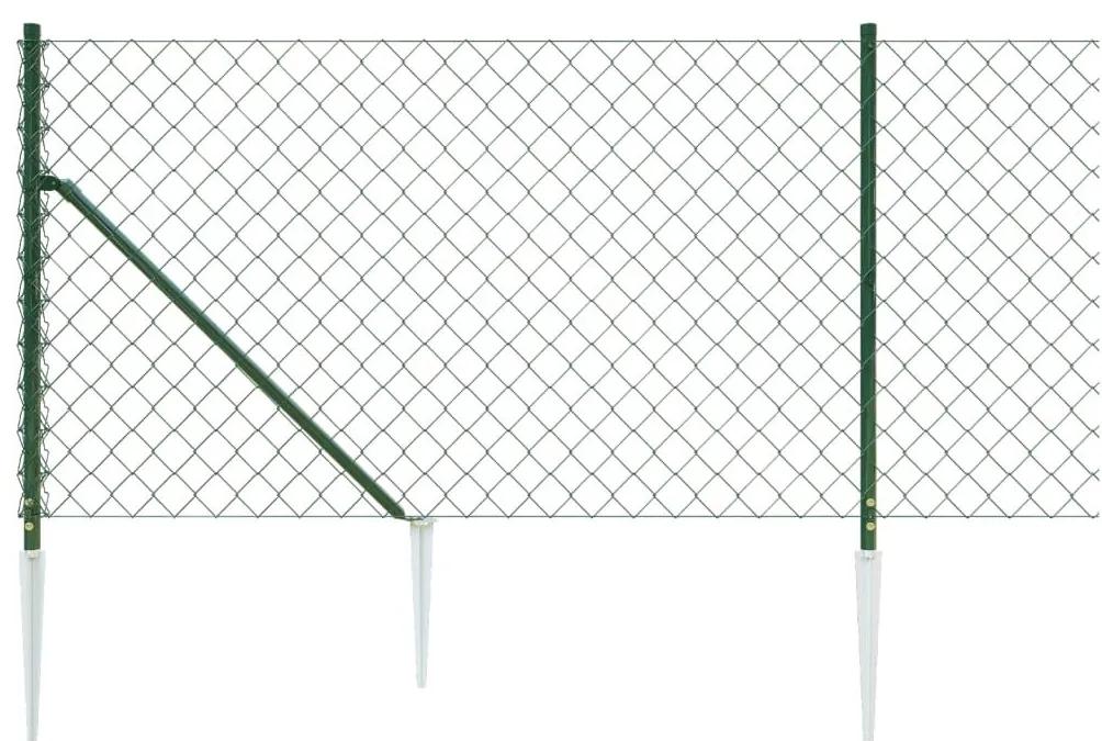 Συρματόπλεγμα Περίφραξης Πράσινο 0,8 x 10 μ. με Καρφωτές Βάσεις - Πράσινο