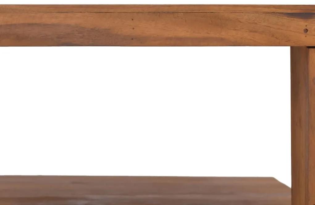 Τραπεζάκι Σαλονιού 65 x 65 x 33 εκ. Μασίφ Ξύλο Teak - Καφέ