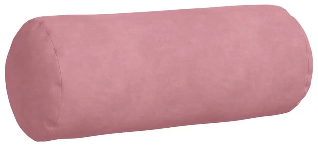 vidaXL Μαξιλάρια Στήριγμα 2 pcs Ροζ Ø 15 x 40 εκ Υφασμάτινο Κορντουρά