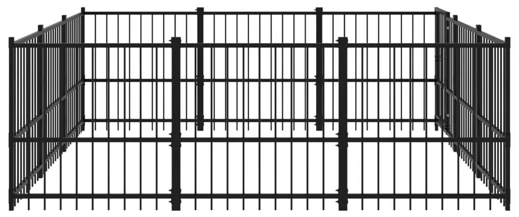 Κλουβί Σκύλου Εξωτερικού Χώρου 8,47 μ² από Ατσάλι - Μαύρο