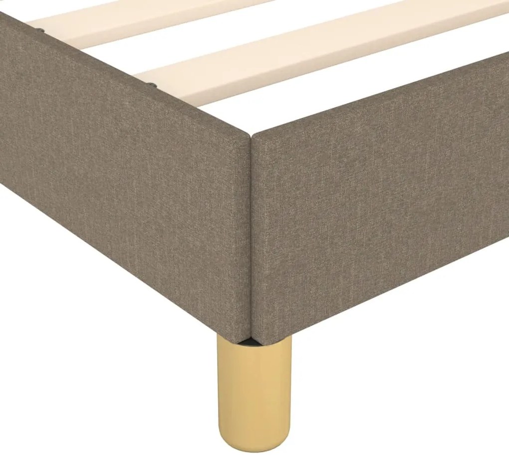Σκελετός Κρεβατιού Χωρίς Στρώμα Taupe 140x200 εκ. Υφασμάτινο 346822