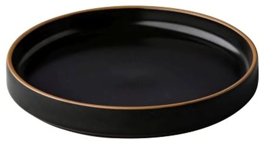 Πιάτο Japan QU18003 D15x2,3cm Black-Gold Q Authentic Porcelain