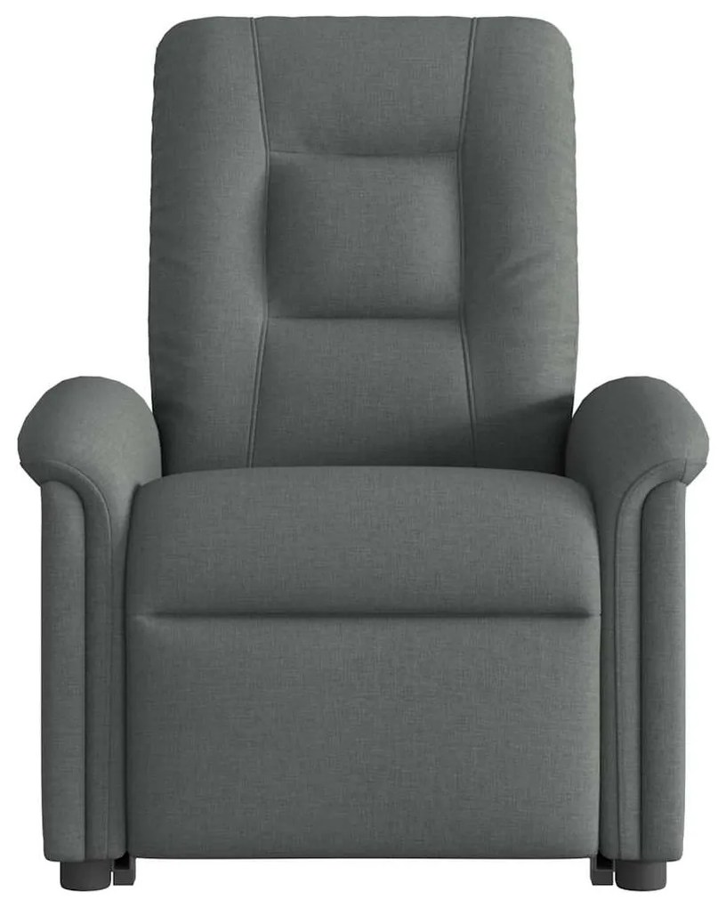 vidaXL Πολυθρόνα Ηλεκ. Ανακλινόμενη Ανύψωση Σκ. Γκρι Υφασμάτινη