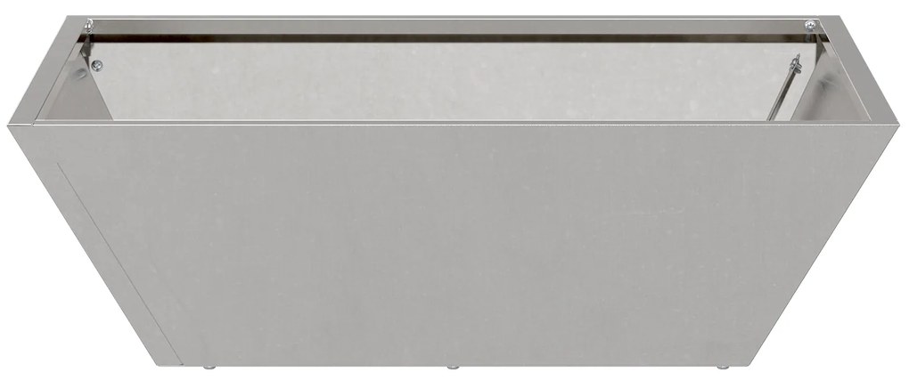 vidaXL Μεταλλική Γλάστρα Ανοξείδωτο ατσάλι 50 x 50 x 15 εκ.