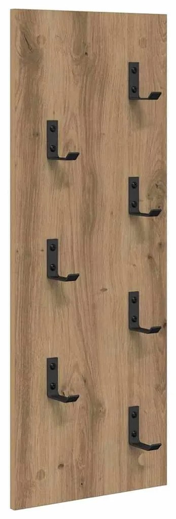 vidaXL Τοίχου Κρεμάστρα Επιτοίχιο artisan δρυς 30 x 1.5 x 80 εκ.