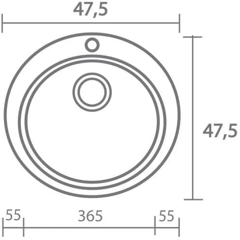 Νεροχύτης Sanitec 316-Granite Cappucino