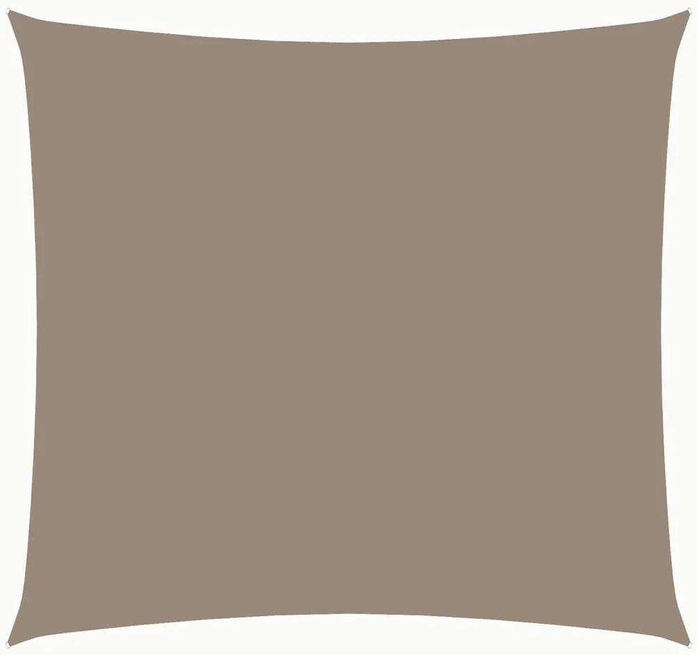vidaXL Πανί Σκίασης Τετράγωνο Taupe 3,6 x 3,6 μ. από Ύφασμα Oxford