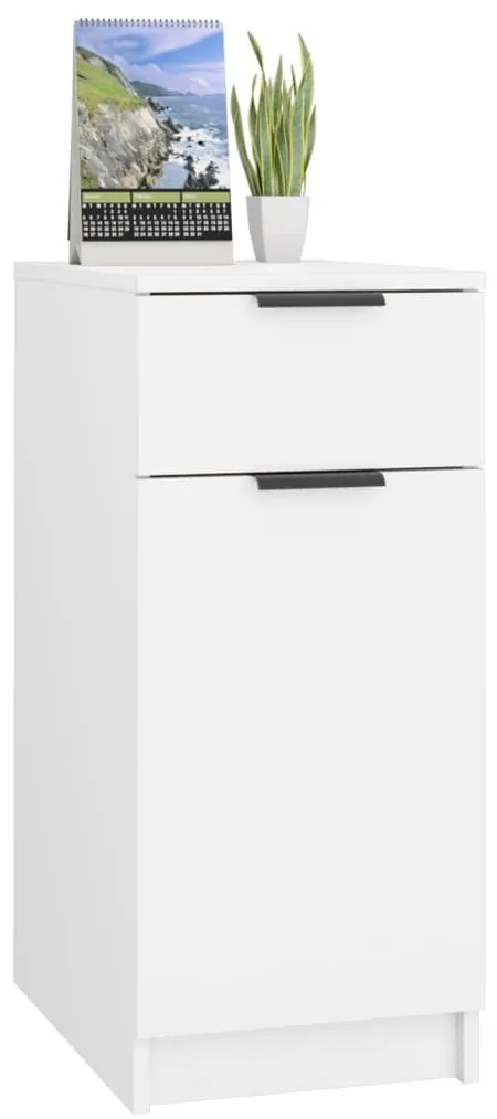 vidaXL Ντουλάπι Γραφείου Λευκό 33,5x50x75 εκ. Επεξεργ. Ξύλο