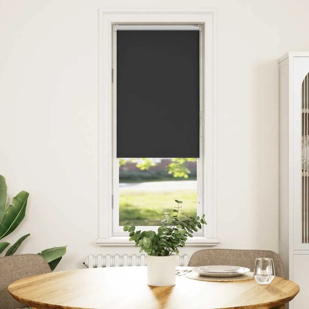 vidaXL Roller Blind Blackout Μαύρο 55x175 cm Πλάτος υφάσματος 50,7 cm