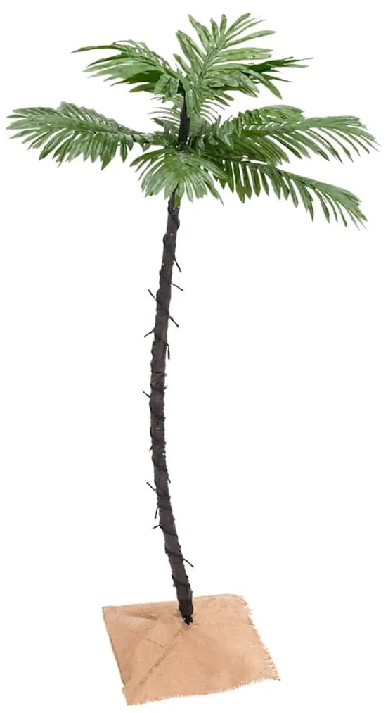 vidaXL Δέντρο Φοίνικας με 72 LED Θερμό Λευκό 120 εκ.