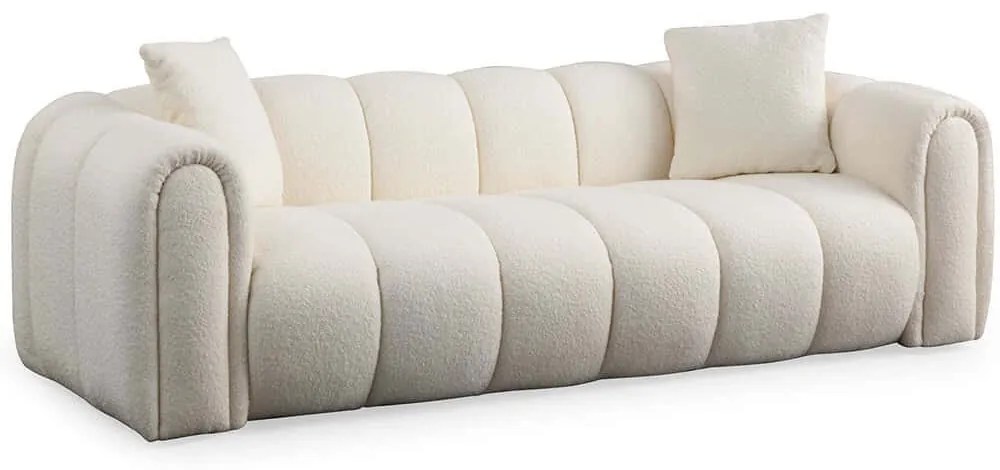 Καναπές Τριθέσιος Puffy 560ARE1544 240x105x75cm White