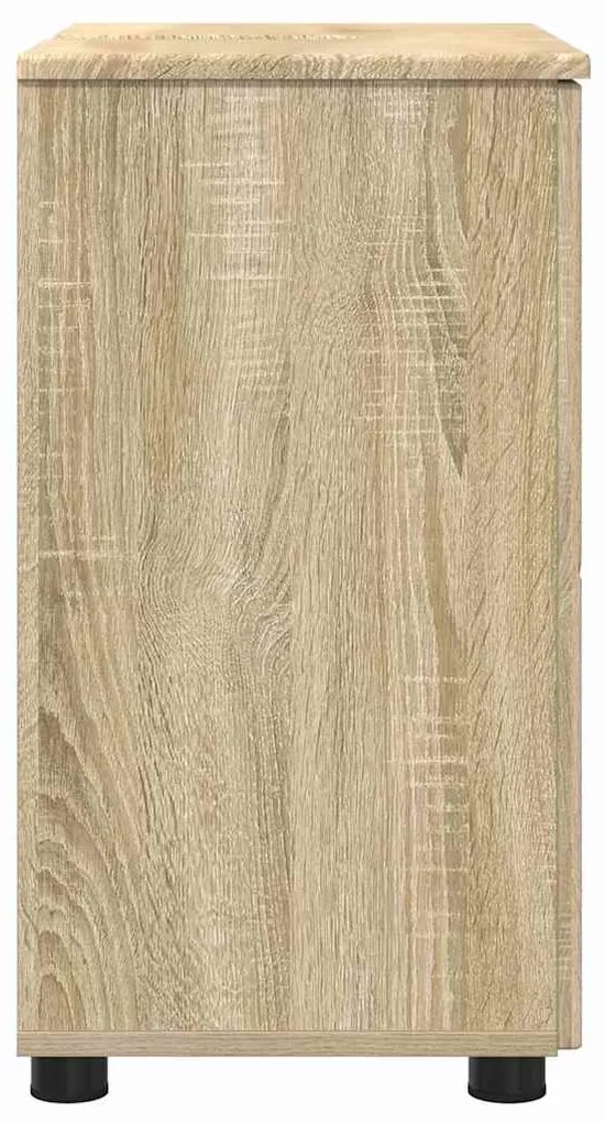 vidaXL Ντουλάπι Μπάνιου με ράφι με πόρτα Sonoma Δρυς 61 x 35 x 64 εκ.
