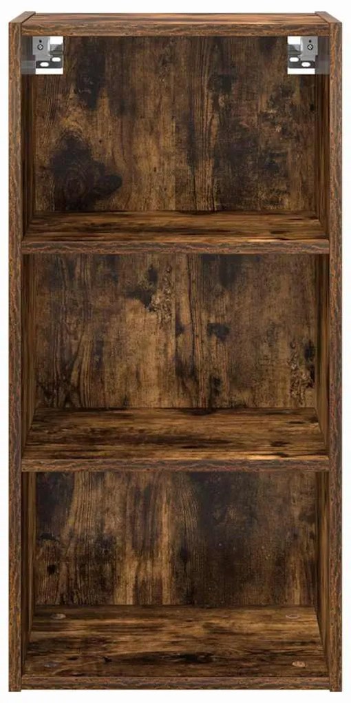 vidaXL Κρεμαστό ντουλάπι Καπνιστό Δρύς 40 x 29,5 x 80 εκ.