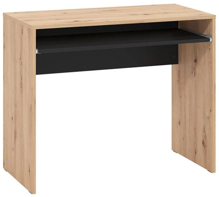 Γραφείο PARIS Artisan Oak - Μαύρο 90x45x74 εκ. 90x45x74 εκ.
