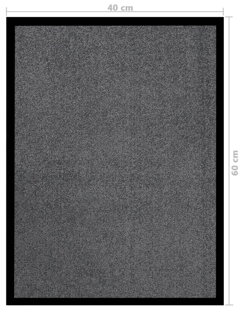 vidaXL Πατάκι Εισόδου Ανθρακί 40 x 60 εκ.