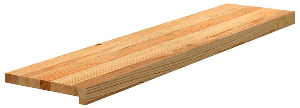 vidaXL Πατάκια Σκάλας 4 τεμ. Ανοιχτό Καφέ 100x30x2 cm Ξύλο Δρυός